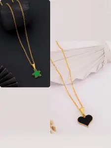 DressBerry Gold-Plated Brass Minimal Necklace