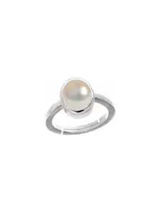 Barmunda gems White Silver  Finger Ring