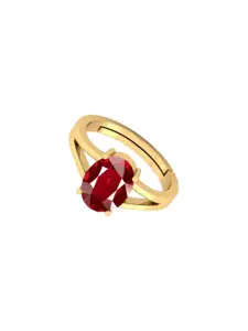 Barmunda gems Red Brass  Finger Ring