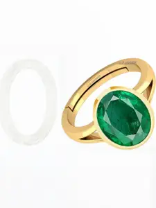 Barmunda gems Green Brass  Finger Ring