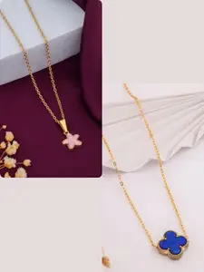 DressBerry Gold-Plated Brass Minimal Necklace