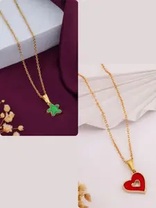 DressBerry Gold-Plated Brass Minimal Necklace