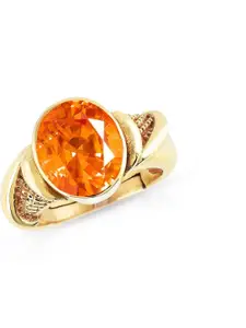 Barmunda gems Orange Brass  Finger Ring