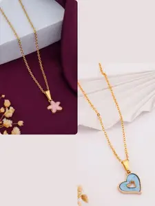 DressBerry Gold-Plated Brass Minimal Necklace