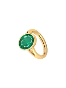 Barmunda gems Green Brass  Finger Ring
