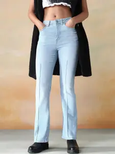 Flying Machine Women Bootcut Mid-Rise Light Fade Stretchable Jeans