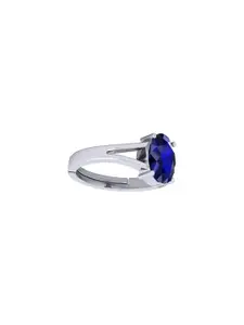 Barmunda gems Men Blue Sapphire Finger Ring
