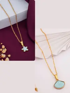 DressBerry Gold-Plated Brass Minimal Necklace