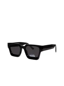 DressBerry Women Black Lens & Black Square Sunglasses with