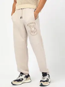 Bewakoof Men Official Harry Potter Merchandise Gryffindor Printed Oversized Fit Joggers