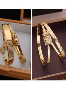 Anouk Pack of 2 Gold-Plated Adjustable Bangles