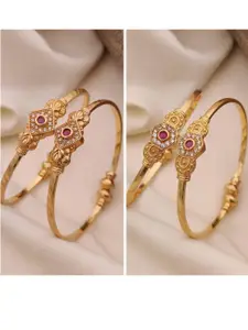 Anouk Pack of 2 Gold-Plated Adjustable Bangles