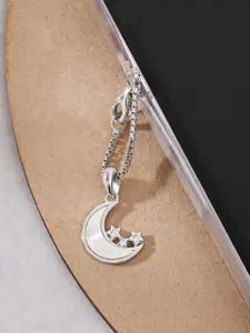 TOUCH925  Star-Moon Cubic Zirconia-Studded Necklace Charms