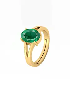 Barmunda gems Green Brass  Finger Ring