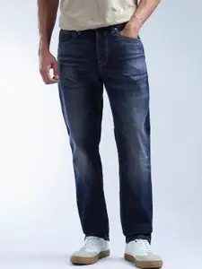 Flying Machine Men Freddie Slim Fit Mid-Rise Low Distress Light Fade Jeans