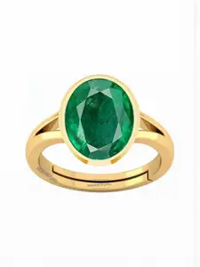 Barmunda gems Green Brass  Finger Ring