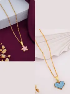 DressBerry Gold-Plated Brass Minimal Necklace