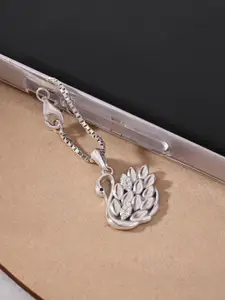 TOUCH925 Pure Silver Cubic Zirconia-Studded Necklace Charms