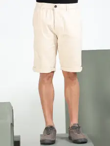 beevee Men Solid Mid-Rise Cotton Regular Shorts