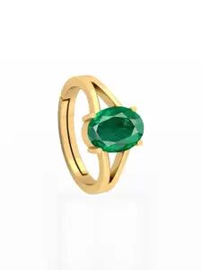 Barmunda gems Men Brass Stone Studded Finger Ring