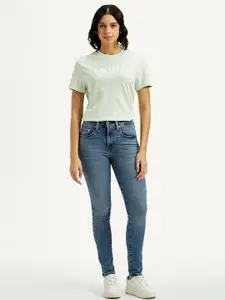 Levis Women Skinny Fit High-Rise Light Fade Jeans