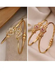 Anouk 2 Set Gold-Plated Brass Bangle