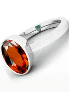 Barmunda gems Men Brass Stone Studded Finger Ring