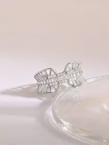 TOUCH925 Cubic Zirconia Studded Finger Ring