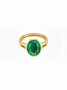 Barmunda gems Green Brass  Finger Ring