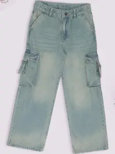 Pantaloons Junior Girls Flared Cotton Mid-Rise Jeans