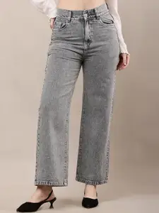 GOLD-D.A. FASHION Women Jean Straight Fit Clean Look Heavy Fade Cotton Jeans