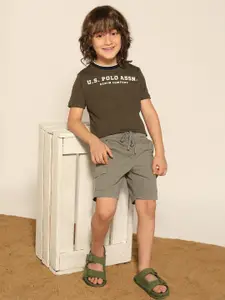 U.S. Polo Assn. Kids Boys Cotton Cargo Shorts