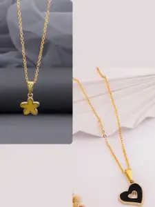 DressBerry Gold-Plated Brass Minimal Necklace