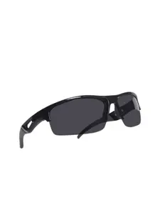 DressBerry Women Black Lens & Black Sports Sunglasses with