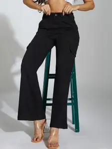 Life With Pockets Women Flared High-Rise Stretchable Jeans