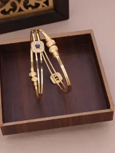 Anouk Gold-Plated Brass American Diamond Bangle set