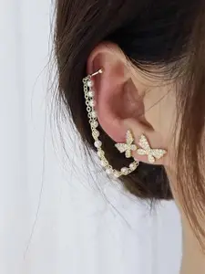 Vembley Butterfly Cuff Earrings