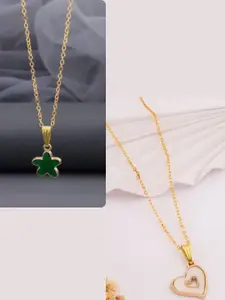 DressBerry Gold-Plated Brass Minimal Necklace