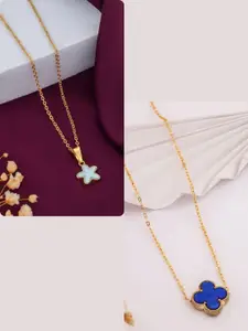 DressBerry Gold-Plated Brass Minimal Necklace