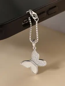 TOUCH925 Rose Gold-Plated Cubic Zirconia-Studded Bracelet Charms