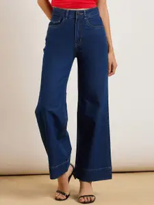 DressBerry Women Classic Wide Leg High-Rise Jeans