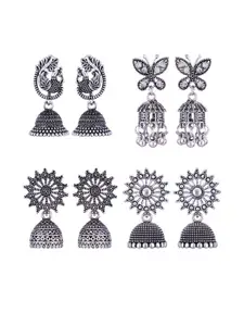 Sangria Silver-Plated Alloy Earrings