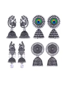 Sangria Silver-Plated Alloy Earrings