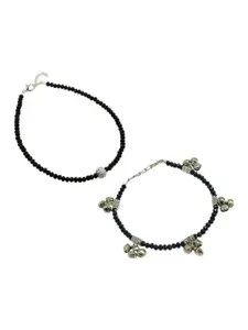 HIGH TRENDZ Silver-Plated Anklet