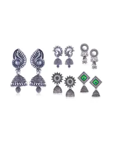 Sangria Silver-Plated Alloy Earrings