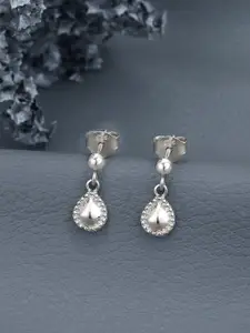 VANBELLE 925 Sterling Silver Rhodium Plated Tear Drop Earring