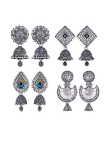 Sangria Silver-Plated Alloy Earrings