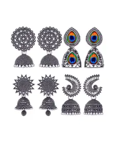 Sangria Silver-Plated Alloy Earrings