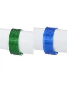 1ST TIME Set Of 24 Plain Glass Bangles