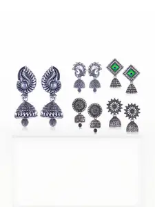 Sangria Silver-Plated Alloy Earrings